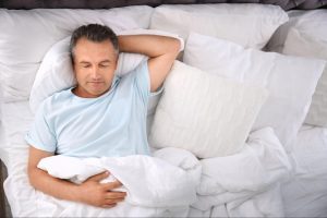 man boosting testosterone by sleeping
