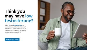 Think you may have low testosterone? Check out our free download to learn more about the importance of testosterone, common symptoms of low testosterone, and the differences between treatment options!